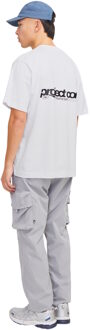 Jack & Jones Jcounion back print tee ss crew noo Wit - L