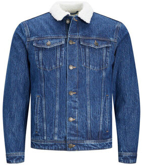 Jack & Jones Jean jacket sherpa Blauw - XL
