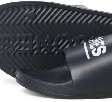 Jack & Jones Jfwollie slider logo badslipper antraciet Grijs - 42