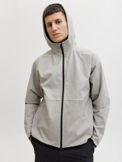 Jack & Jones Jjebase sweat zip hoodie licht Grijs - M