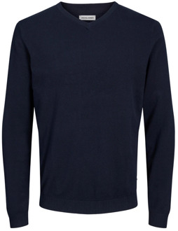 Jack & Jones JJEBASIC KNIT V-NECK NOOS - Maat S