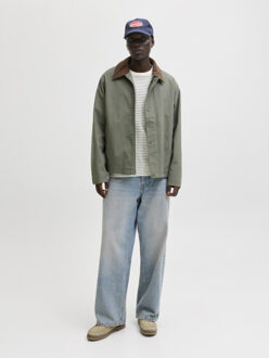 Jack & Jones Jjedover striped tee ss crew neck ecru dessin - maat XL