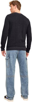 Jack & Jones Jjeglobe knit crew neck noos antraciet Donkergrijs