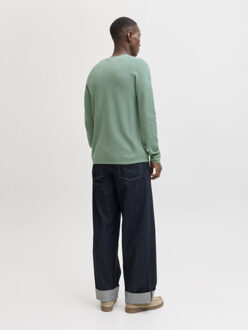 Jack & Jones Jjehill knit crew neck noos - maat L Groen