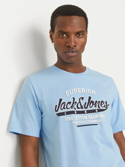Jack & Jones Jjelogo tee ss o-neck Blauw - M