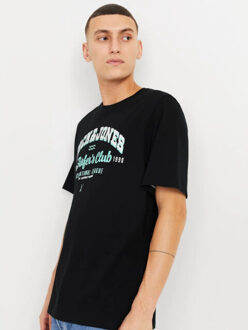 Jack & Jones Jjelogo tee ss o-neck Zwart - M