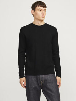 Jack & Jones Jjeperfect knit crew neck ln - Zwart - M