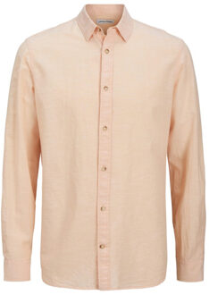 Jack & Jones Jjesummer shirt ls sn zalmpeach Roze - XXL