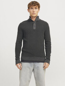 Jack & Jones jjethan knit high neck 12278965 - Zwart - M