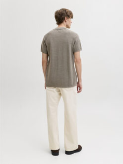 Jack & Jones Jjhill knit split neck ss26 Beige - L