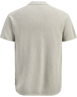 Jack & Jones Jjhill knit split neck ss26 Wit - M