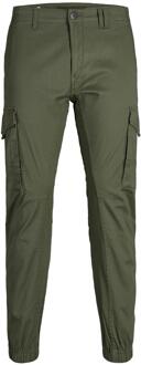 Jack & Jones JJIPAUL JJFLAKE AKM 542 OLIVE NIGHT NOOS Heren Broek - Maat W32 X L36