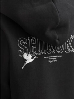 Jack & Jones Jjkenji sweat hood Zwart - L
