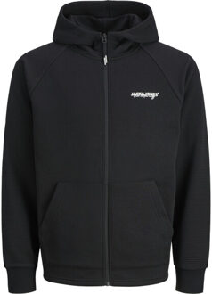 Jack & Jones Jjthatcher sweat zip hood Zwart