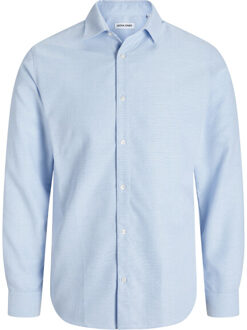 Jack & Jones Joe slim fit structure Blauw - L