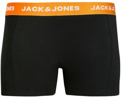 Jack & Jones Jongens boxershorts trunks jacgab 3-pack - maat 128 Zwart