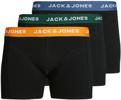 Jack & Jones Jongens boxershorts trunks jacgab 3-pack Zwart - 128