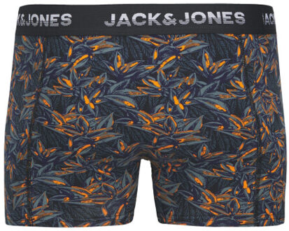 Jack & Jones Jongens boxershorts trunks jacmaxwell 5-pack blauw gebloemde print Veelkleurig - 152