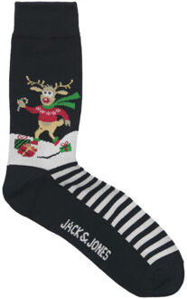 Jack & Jones Jongens kerst sokken jacsnowy giftbox 3-pack print Veelkleurig - 33-37