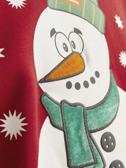 Jack & Jones Jongens kersttrui jjxmas jolly Rood - 176