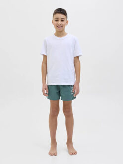 Jack & Jones Jongens zwemshort jpstmaui splicelogo effen Groen - 140