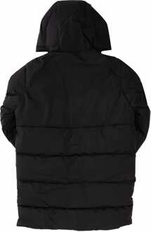 Jack & Jones Jongensjack Jack and Jones Otis Long Puffer Hooded Jacket in Zwart