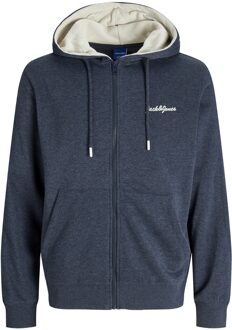 Jack & Jones Jor tango zip sweat hood Blauw