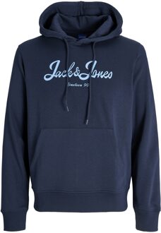 Jack & Jones Jor time sweat hood Blauw