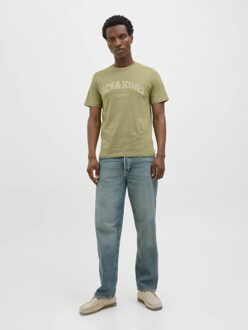 Jack & Jones Joralmeria bold branding tee Bruin - XL