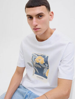 Jack & Jones Joralmeria front tee Wit - M