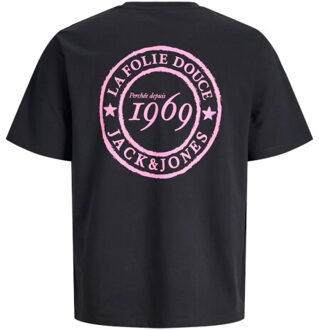 Jack & Jones Jorfolie haze tee ss crew neck Zwart - M