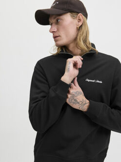 Jack & Jones jornorrebro emb sweat high neck sn 12282899 - - maat L Zwart