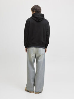 Jack & Jones jornorrebro emb sweat hood noos 12282861 black Zwart - M