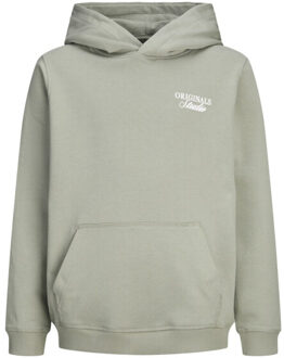 Jack & Jones Jornorrebro typo back sweat hood sn jnr olijf - maat 140 Groen