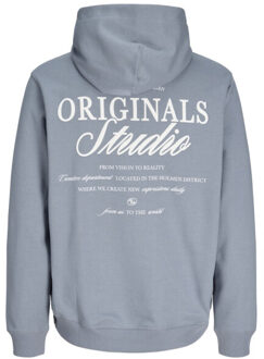 Jack & Jones Jornorrebro typo back sweat hood sn raf Blauw - XL