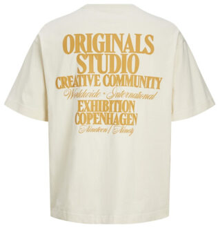 Jack & Jones jorroxbury type tee ss crew neck 12265826 antique white Ecru - XL