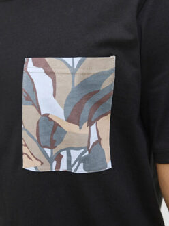 Jack & Jones Jortavira aop pocket tee Zwart - M