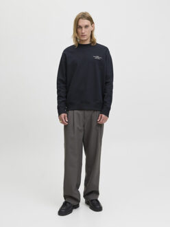 Jack & Jones Jprblachad branding sweat crew neck ln - - maat M Zwart