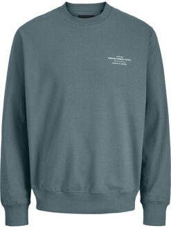Jack & Jones Jprblachad branding sweat crew neck - maat XL Blauw
