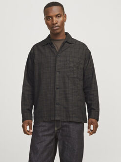 Jack & Jones Jprblamadison ls overshirt bf dessin Bruin - M