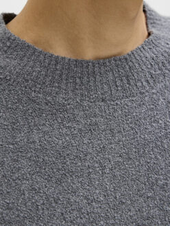 Jack & Jones jprblamaverick knit pack bf ln 12286144 grey melange - maat L Grijs