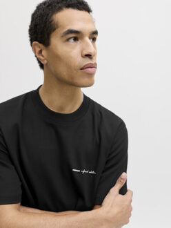 Jack & Jones Jprblaowen ss branding tee sn - Zwart - XL
