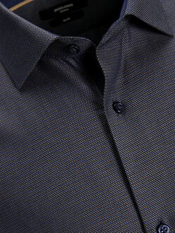 Jack & Jones Jprblaparker detail ls shirt noos dessin Donkerblauw