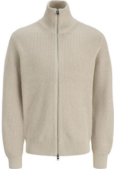Jack & Jones Jprblastandfort knit cardigan bf Beige - L