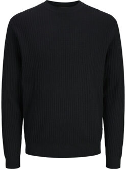 Jack & Jones Jprblubarkley knit crew neck ch ln - maat XL Zwart
