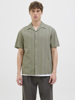 Jack & Jones Jprccmontana dobby resort ss shirt army Groen - M