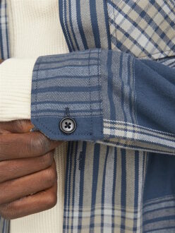 Jack & Jones Jprccroy spring check overshirt ls dessin Donkerblauw