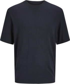Jack & Jones Jprccwilliam knit crew neck ss sn Blauw - M