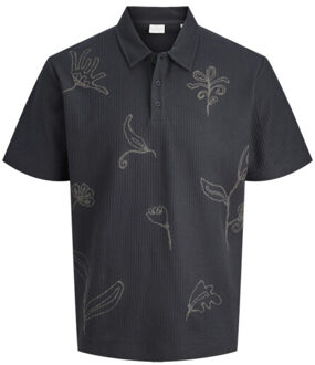 Jack & Jones Jprleon ss polo dessin - maat L Blauw