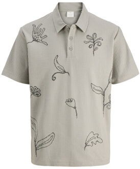 Jack & Jones Jprleon ss polo olijf Groen - L